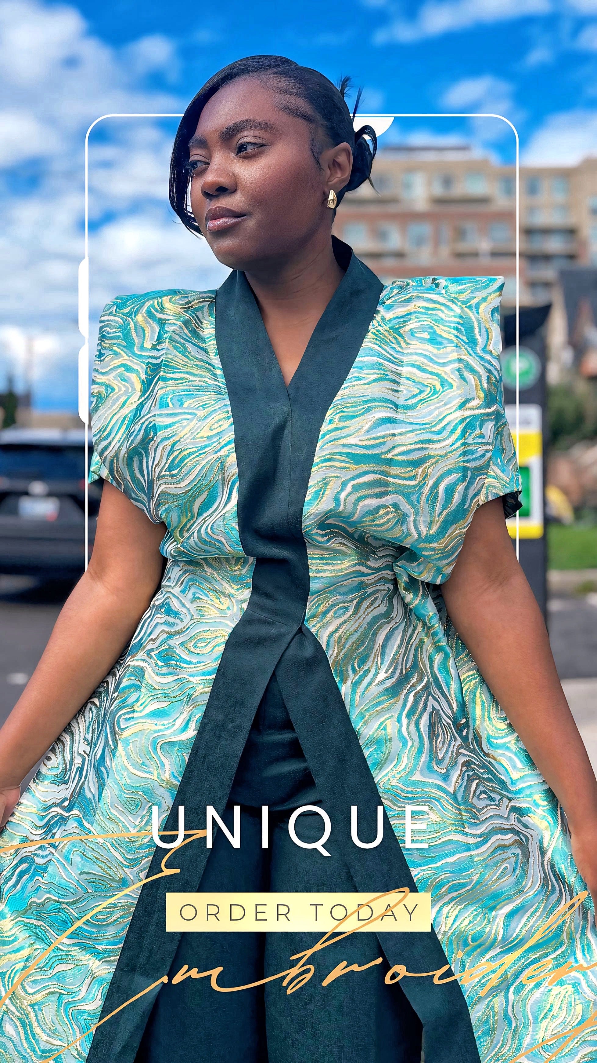 2 Piece Luxury Brocade - Green