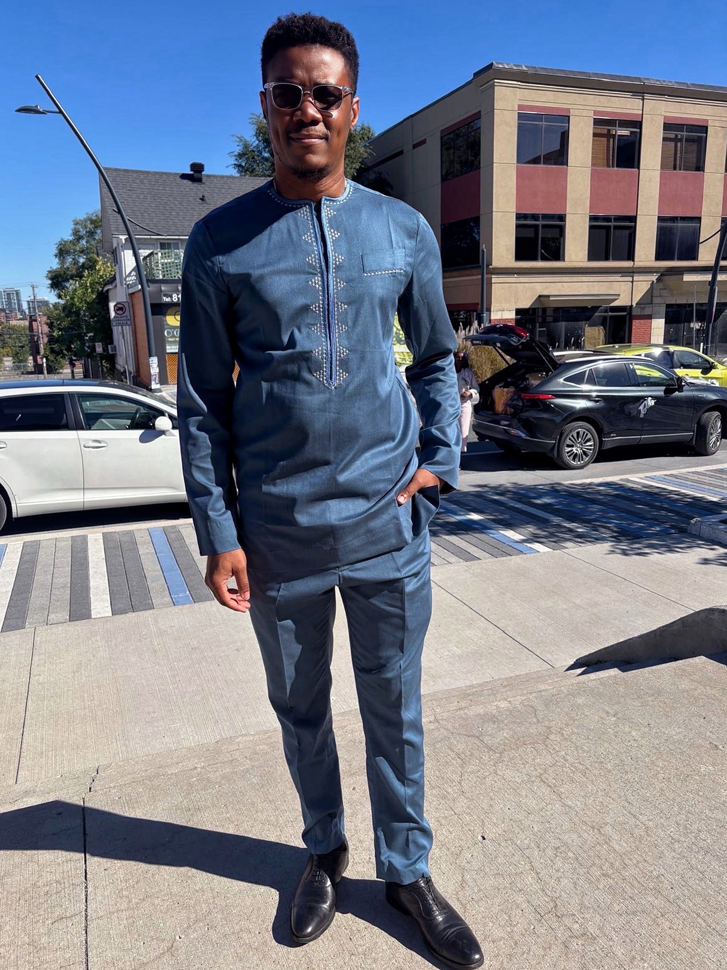 Elegant Senator Super-Cent Embroidered Set for Men