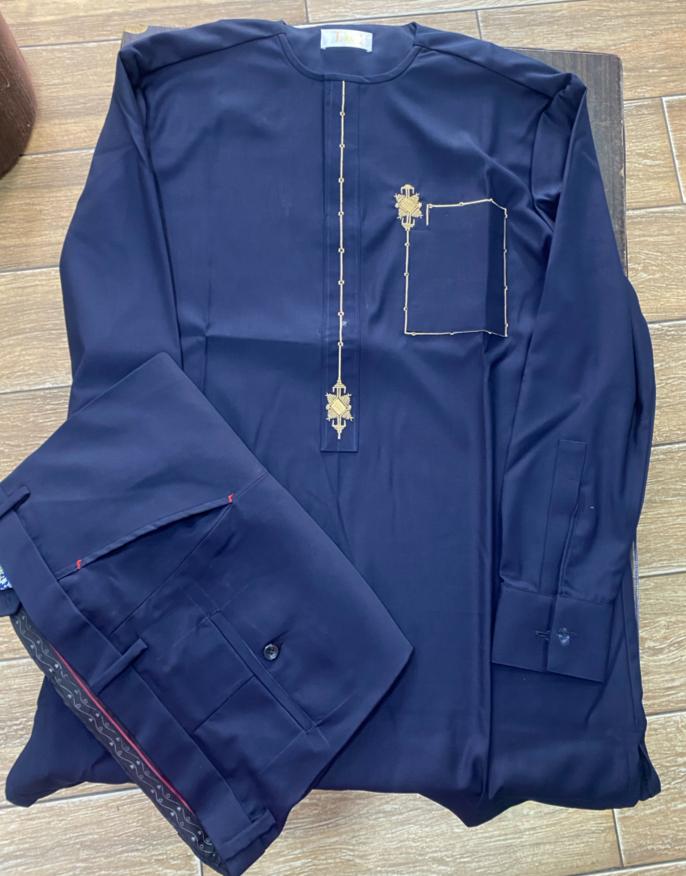 Elegant Senator Super-Cent Embroidered Set for Men