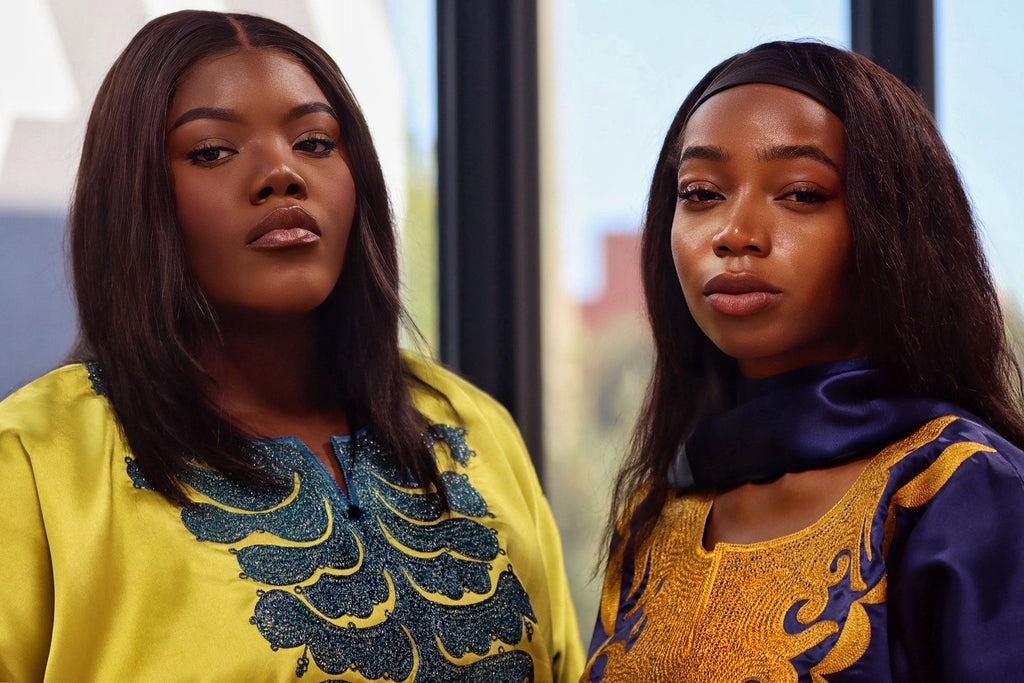 Embroidered Mikado Dresses