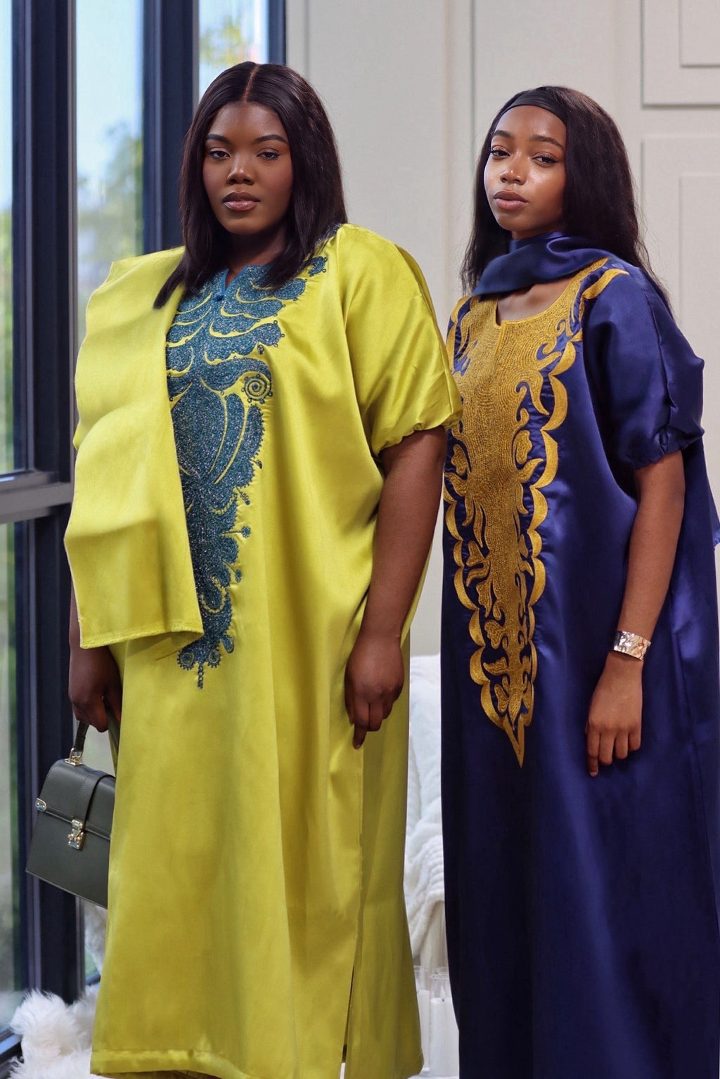 Embroidered Mikado Dresses