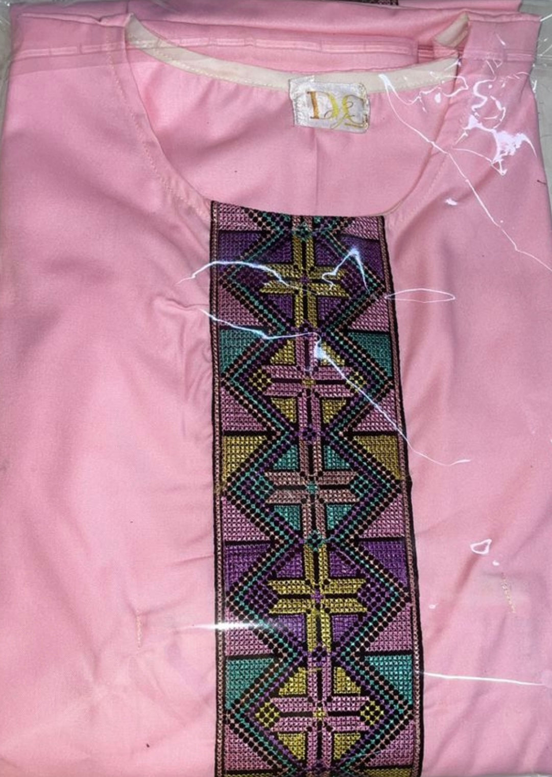 Super-Cent Embroidered Dress Beige