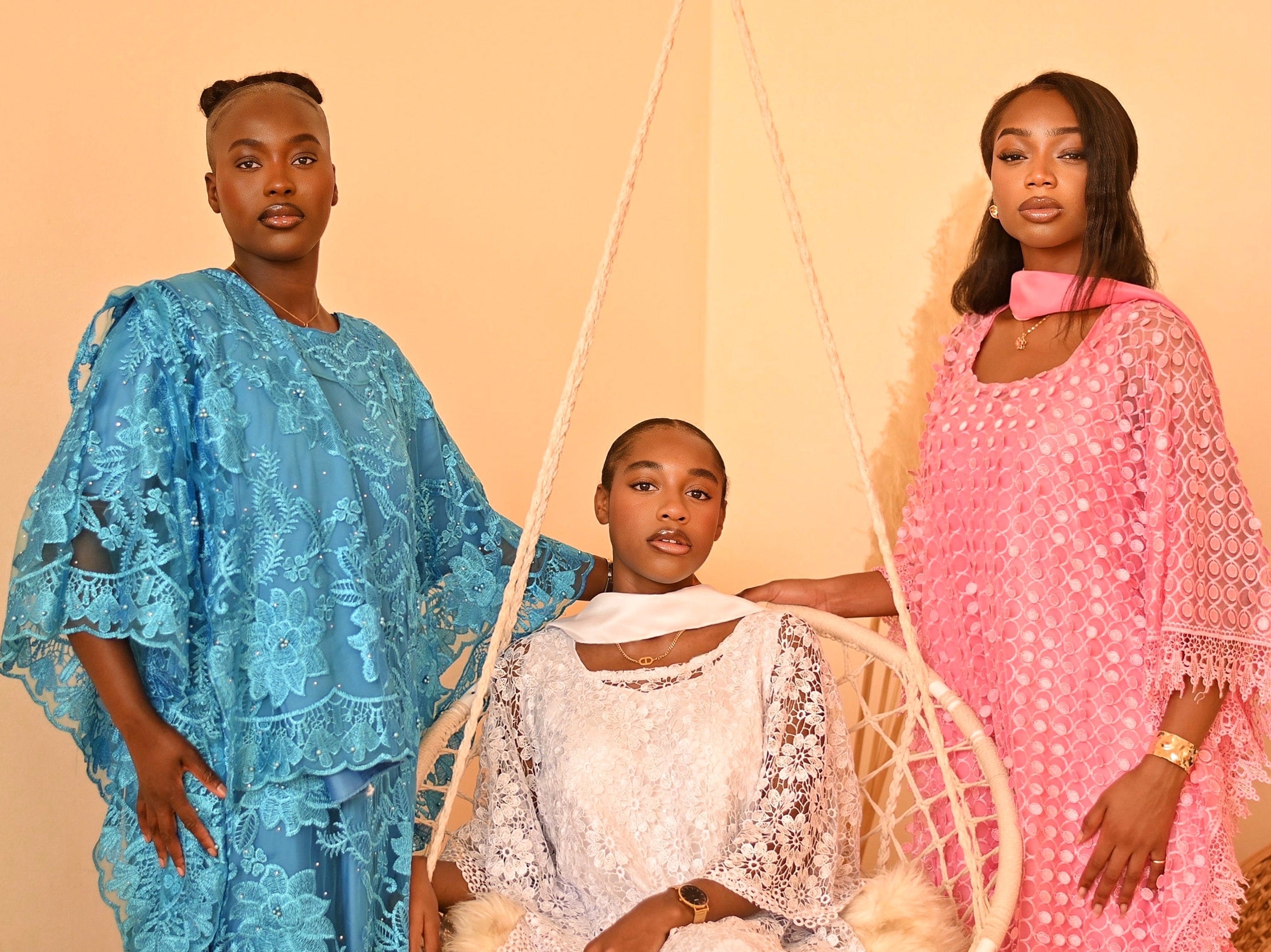 Luxury Hand Made Lace dress Boubou Custom